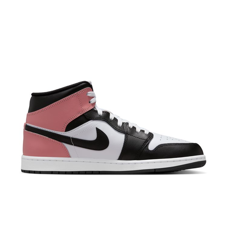 【ナイキ/エア ジョーダン 1 MID メンズシューズ】JORDAN BRAND SU25 AIR JORDAN 1 MID ホワイト/ブラック-ラストピンク DQ8426-100