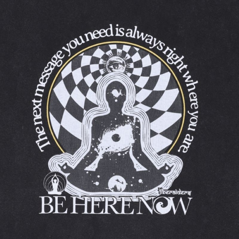 Liberaiders 25SS 5/9 BE HERE NOW TEE 716162501 716162501-BLK ブラック