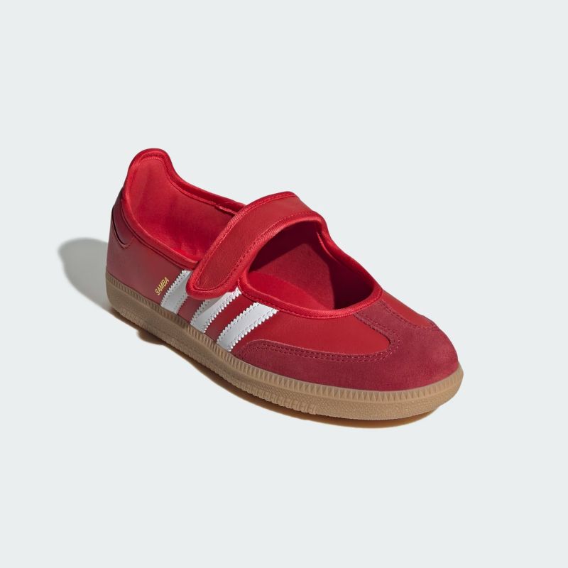 adidas C/O SAMBA JANE W ベタースカーレット/チームビクトリーレッド/ガム JQ6446