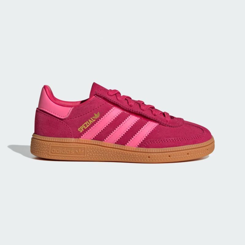 adidas 25Q3 HANDBALL SPEZIAL CF EL C ルビーレッド/ルシッドピンク/ガム JR7423