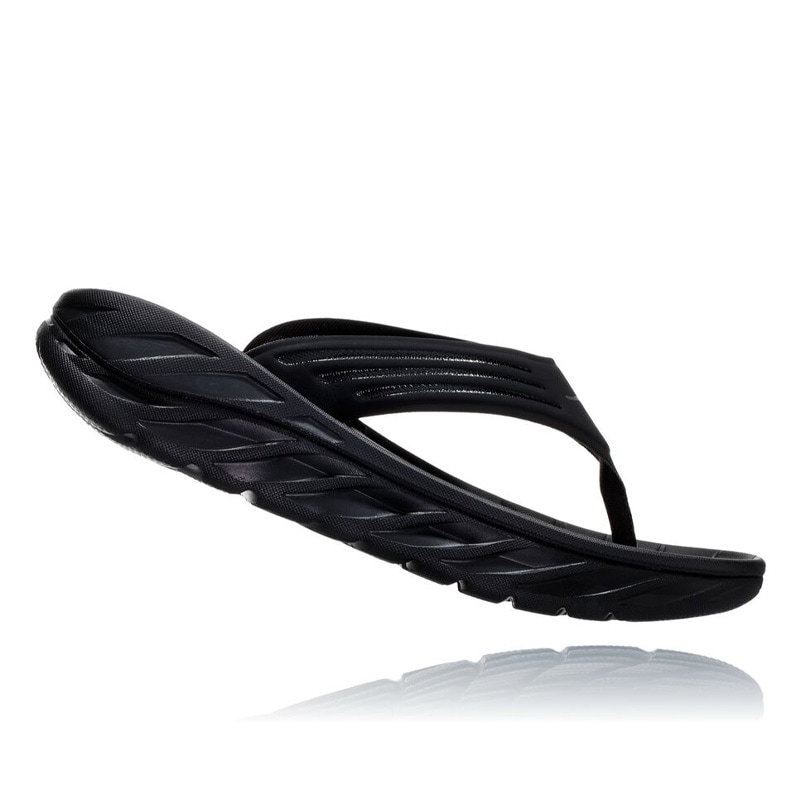 HOKA C/O M ORA RECOVERY FLIP BLACK / DARK GULLGRAY 1099675-BDGGR