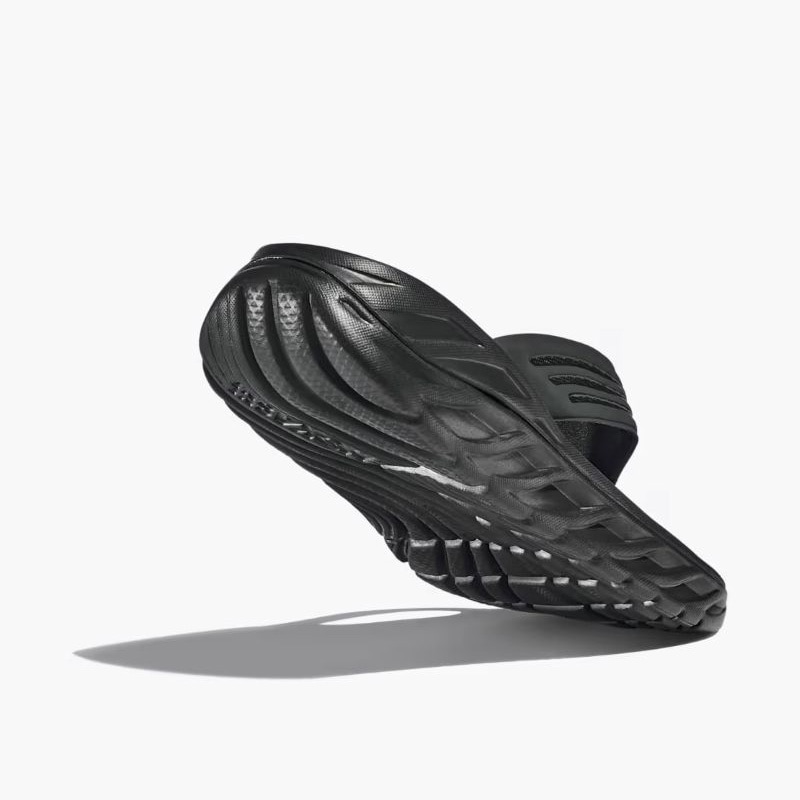 HOKA C/O M ORA RECOVERY FLIP BLACK / DARK GULLGRAY 1099675-BDGGR