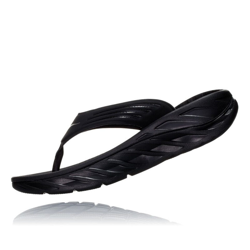 HOKA C/O M ORA RECOVERY FLIP BLACK / DARK GULLGRAY 1099675-BDGGR