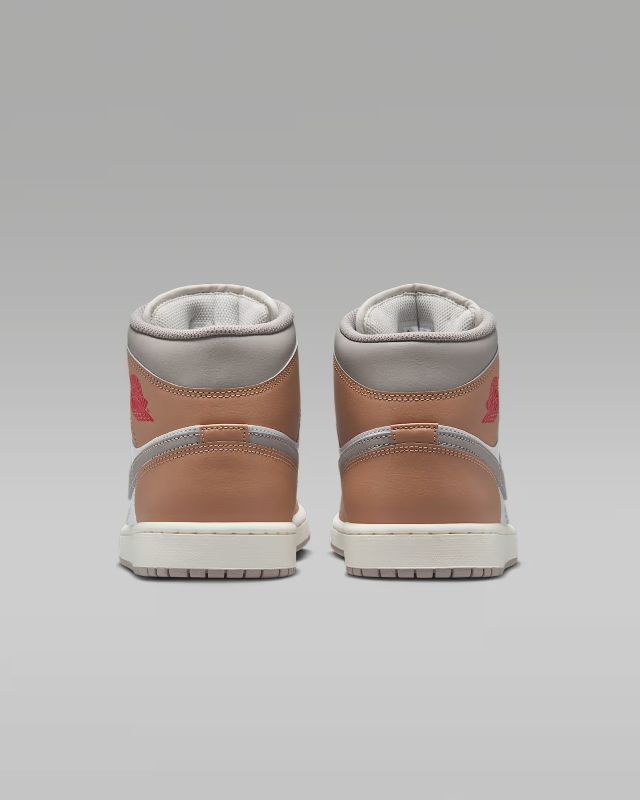 JORDAN BRAND FA25 AIR JORDAN 1 MID ヘンプ/ファイアレッド-ホワイト-カレッジグレー DQ8426-200