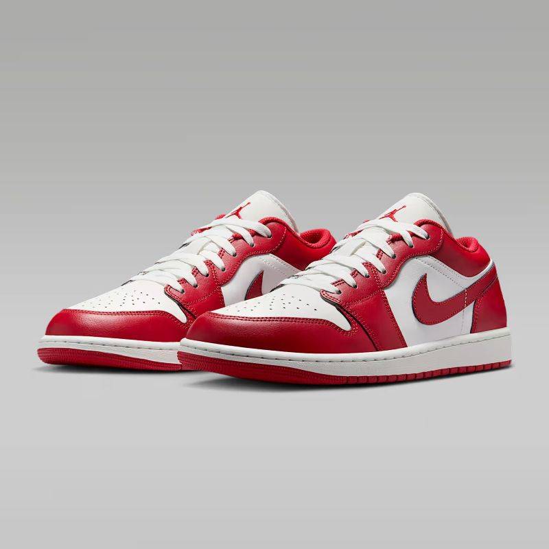 JORDAN BRAND FA25 AIR JORDAN 1 LOW サミットホワイト/バーシティレッド-サミットホワイト 553558-166