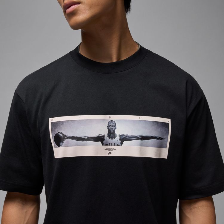 JORDAN BRAND FA25 M J NC WINGS PHOTO SS CREW ブラック/ホワイト IF5617-010
