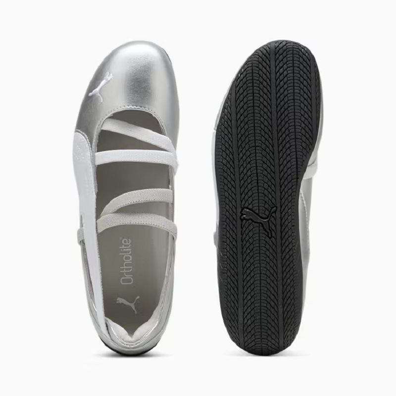 PUMA AH25 SPEEDCAT BALLET METALLIC WNS PUMA SILVER-PUMA WHITE 401581-01