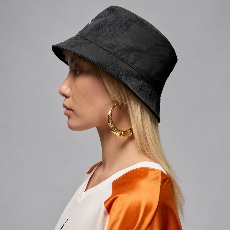 JORDAN BRAND FA25 JORDAN APEX PRINTED BUCKET HAT ブラック/ホワイト HJ2448-045