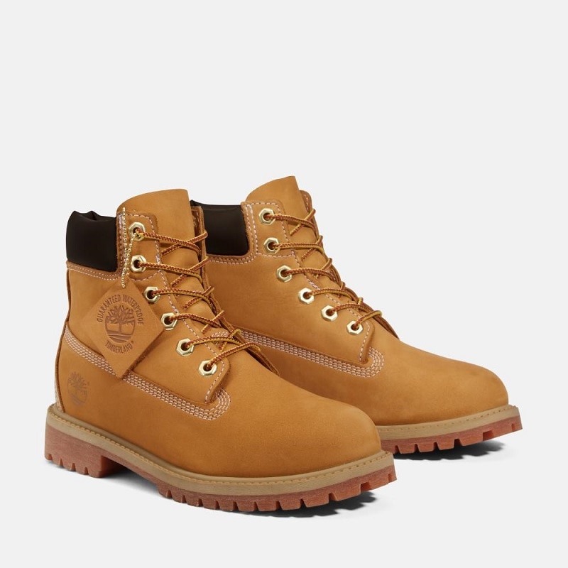 Timberland C/O J 6-INCH PREMIUM WATERPROOF BOOT WHEAT NUBUCK