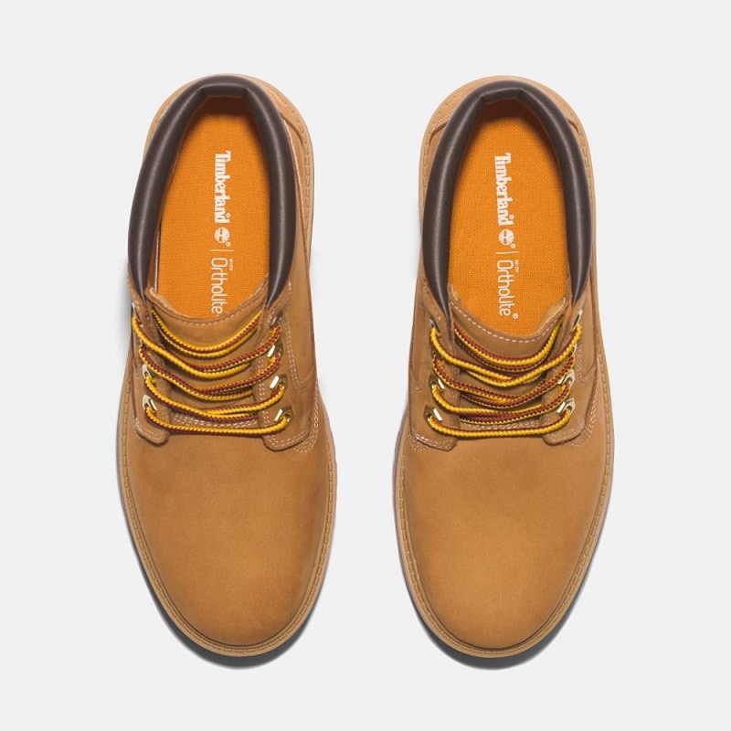 Timberland C/O W STONE STREET MID LACE WATERPROOF BOOT WHEAT NUBUCK A5RF9-231