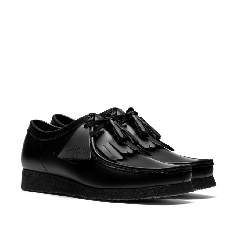 Clarks × NEIGHBORHOOD Wallabee 31cm ブラック Men's Wallabee™ Black Leather Shoes | Clarks