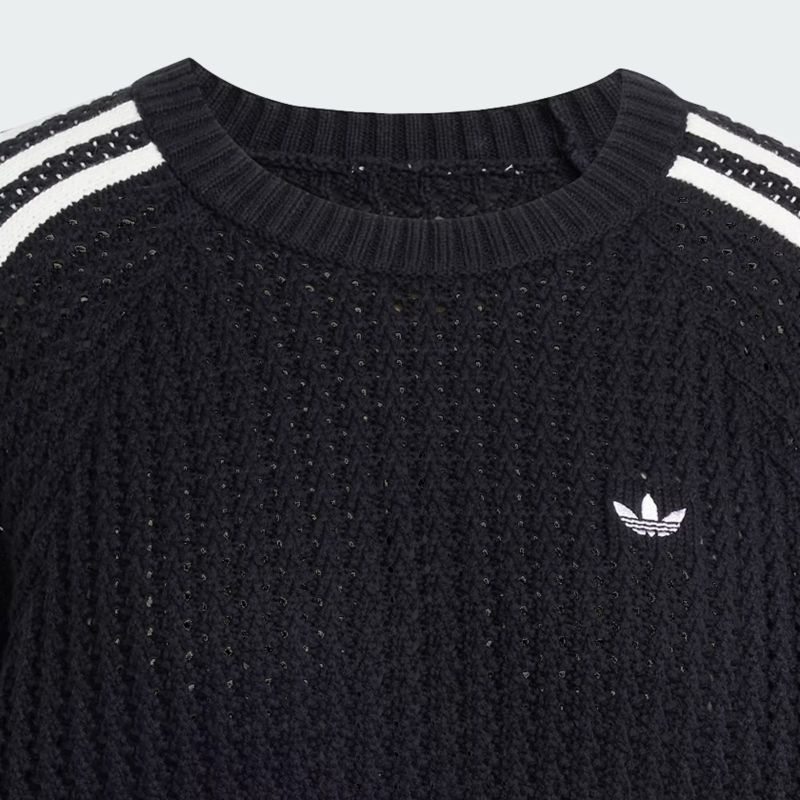 adidas 25Q4 KNITTED CREW ブラック JD0905