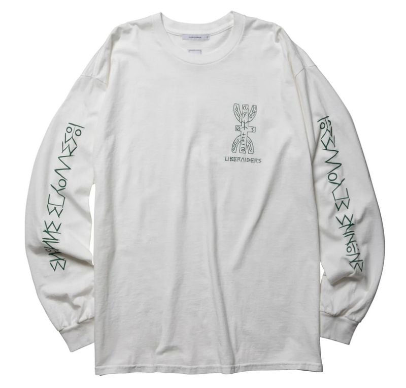 Liberaiders 25AW 8/29 TIFINAGH LOGO L/S TEE 775062503 ホワイト ブラウン 775062503-WHT 775062503-BRN