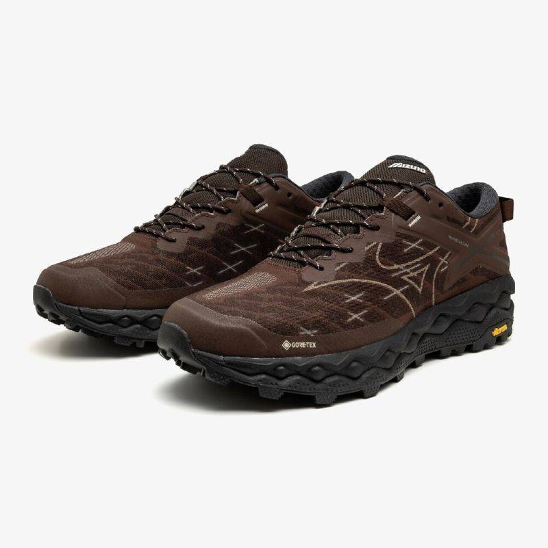 MIZUNO 25AW WAVE MUJIN LS GTX 04:ダークブラウン×ブラウン×ブラック D1GA250104