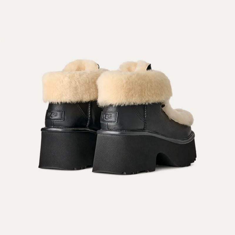 UGG 25AW 9/3 W ESMEE LEATHER LACE UP BLACK 1176110-BLK ブラック