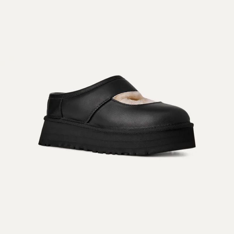 UGG 25AW 9/3 W BEA MARY JANE LTHR BLACK 1172871-BLK ブラック