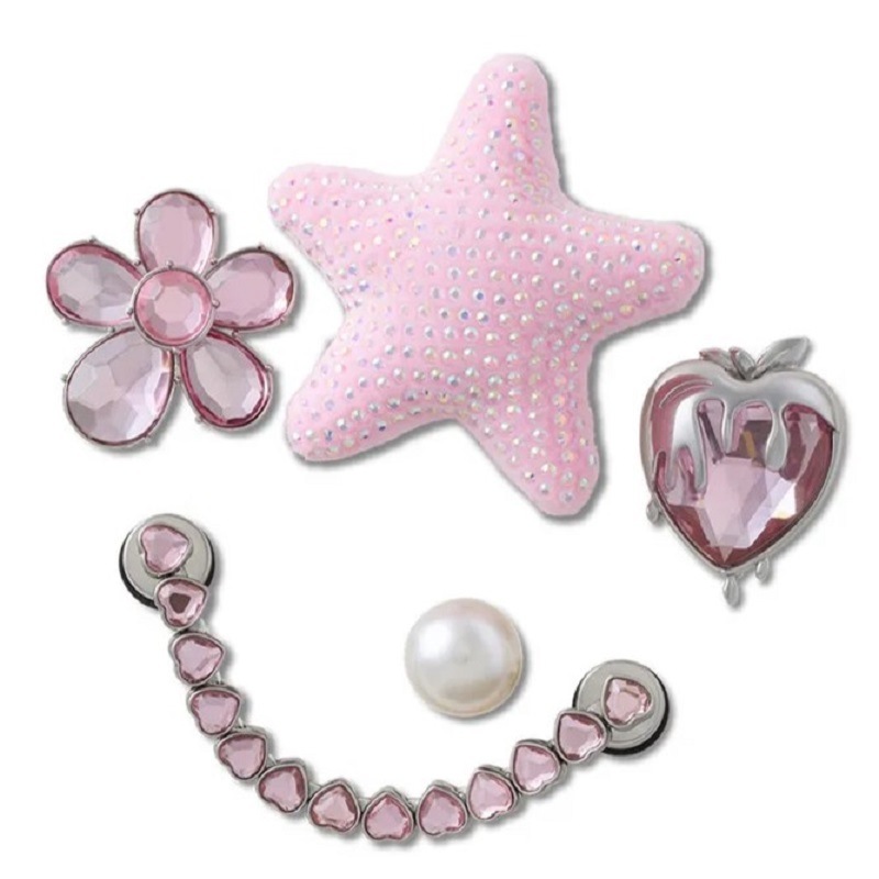 crocs 25Q3 Jibbitz charms Pink and Pearl 5Pack 10016421