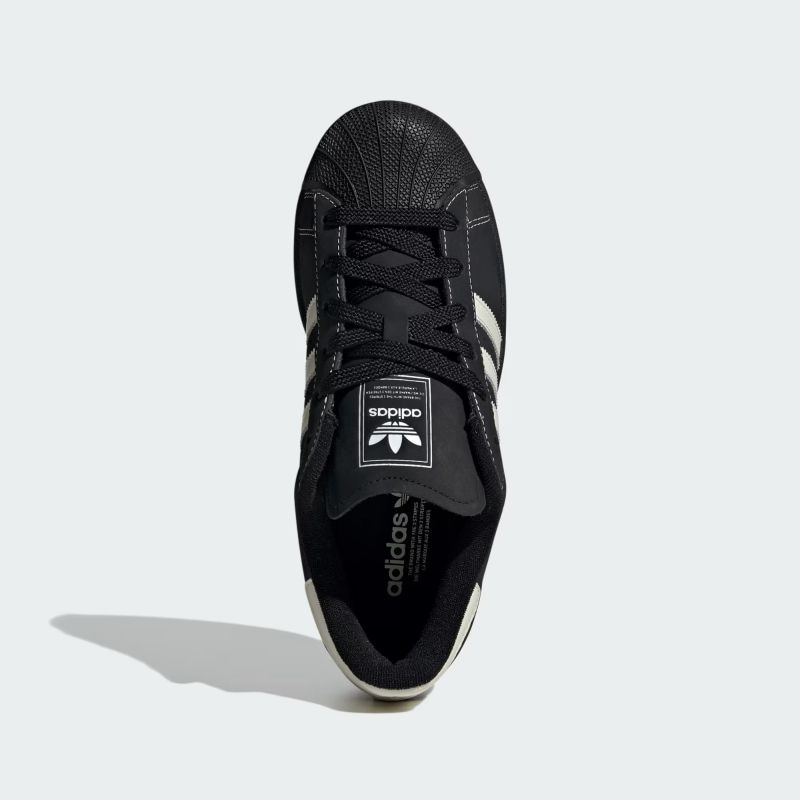 CR-8 #02   現行品SOLDOUT  ブラック×アイボリー　レア adidas 25Q4 SUPERSTAR II W コアブラック/オフホワイト/コア
