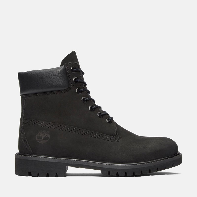 Timberland C/O M 6-INCH PREMIUM WATERPROOF BOOT BLACK NUBACK 10073-001