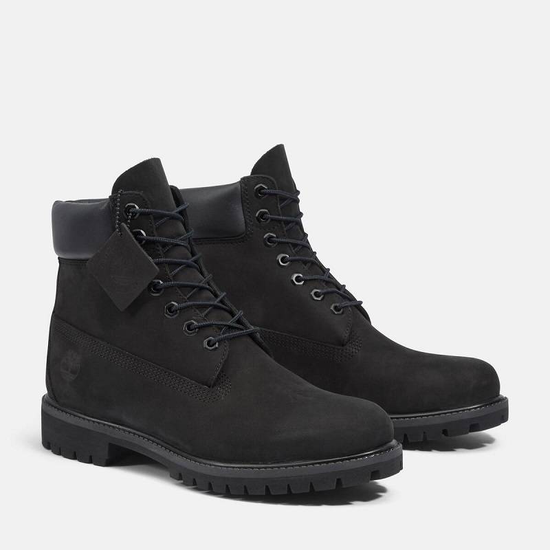 Timberland C/O M 6-INCH PREMIUM WATERPROOF BOOT BLACK NUBACK 10073-001