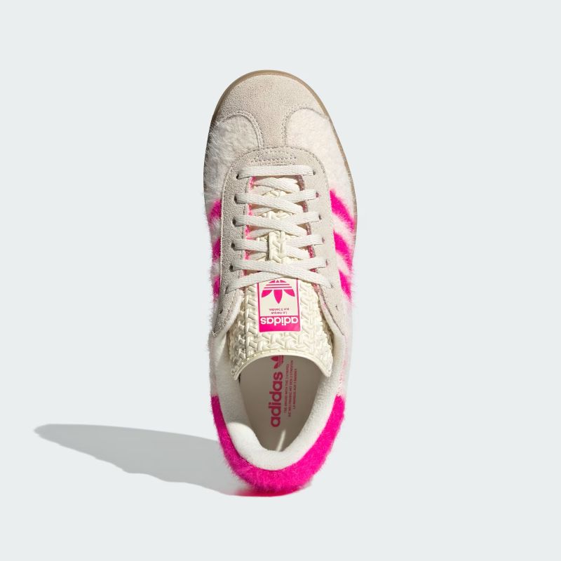 adidas 25Q4 GAZELLE BOLD W クリームホワイト/ショックピンク
