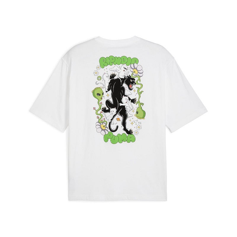 PUMA AU25 9/27 PUMA X RIPNDIP BOXY GRAPHIC TEE PUMA WHITE 632413-02