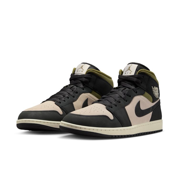 JORDAN BRAND HO25 10/1 AIR JORDAN 1 MID SE ライトオールウッド ブラウン/オフノワール-ミディアムオリーブ HV4091-102