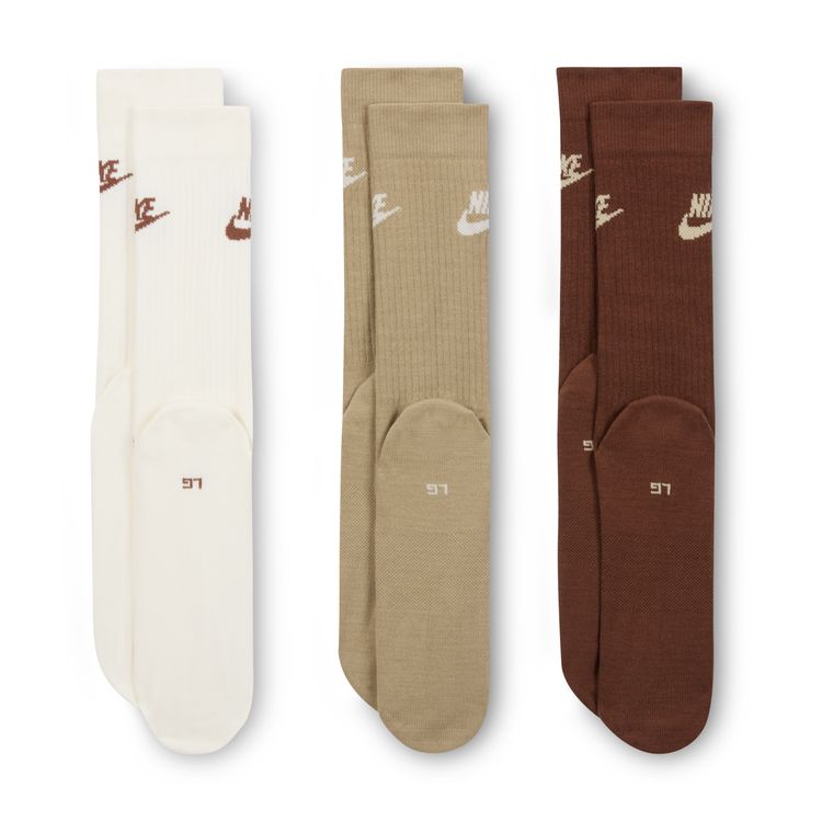 NIKE HO25 U 3P ESS CREW SOCKS マルチカラー DX5025-904