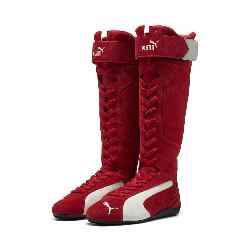 PUMA HO25 11/28 SPEEDCAT BOOT WNS FOR ALL TIME RED-FROSTED IVORY 403770-02