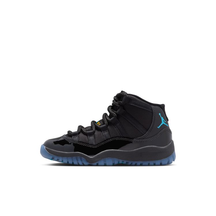 JORDAN BRAND HO25 12/13 JORDAN 11 RETRO PS ブラック/ガンマブルー-ブラック-バーシティメイズ 378039-047