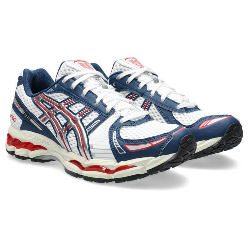 【セール30%OFF】asics 26SS 12/19 GEL-KAYANO 12.1 WHITE/INDEPENDENCE BLUE 1203A885-100