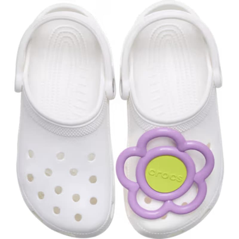 crocs 26Q1 jibbitz charms Mega Purple and Green Flower 10017386