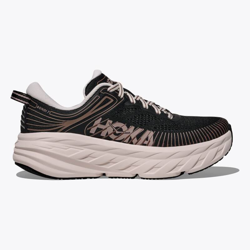 HOKA S26 1/30 W BONDI 7 BLACK / ROSECREAM 1110519-BCKRS