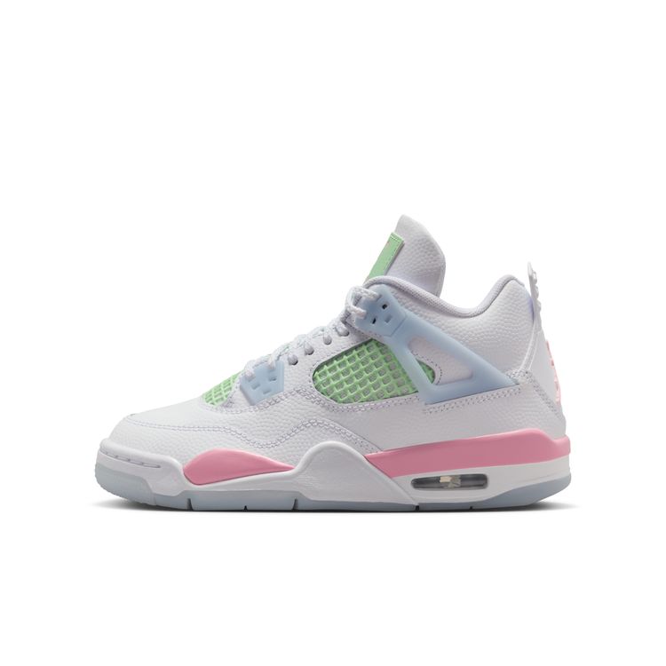 JORDAN BRAND SP26 2/1 AIR JORDAN 4 RETRO GS ホワイト/ミディアムソフトピンク-ハーフブルー IB7068-100
