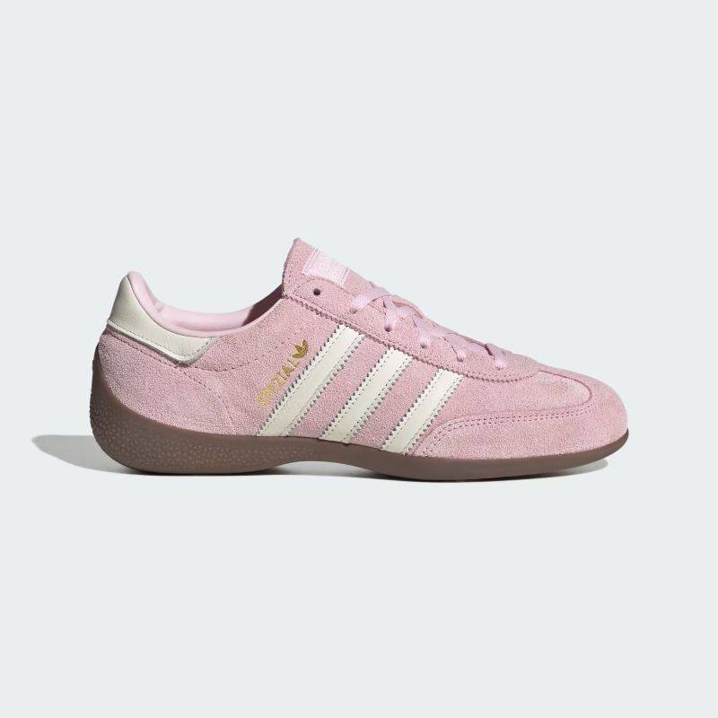 adidas 26Q1 HANDBALL SPEZIAL LO PRO W クリアピンク/オフホワイト/ゴールドメタリック KJ1007
