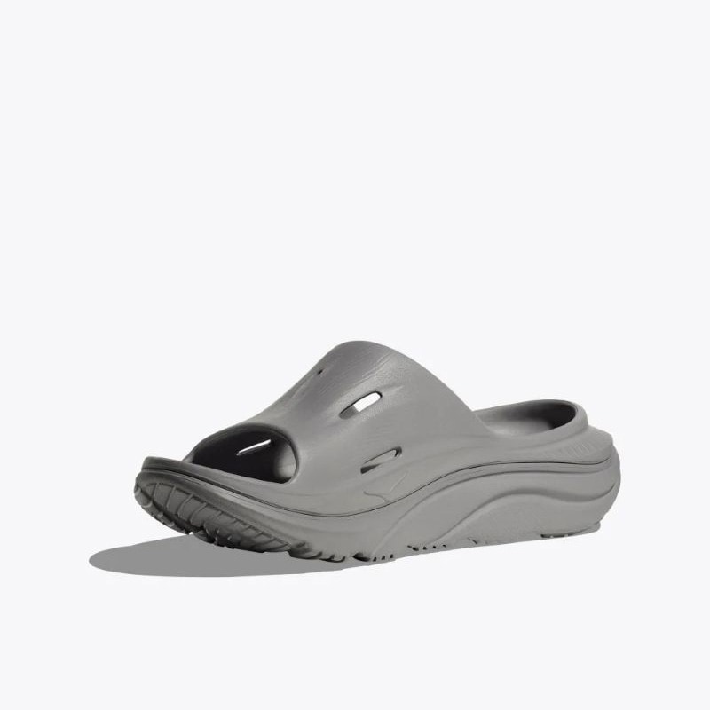 HOKA ONE ONE C/O U ORA RECOVERY SLIDE 3 Grey/Grey 1135061-GYGY