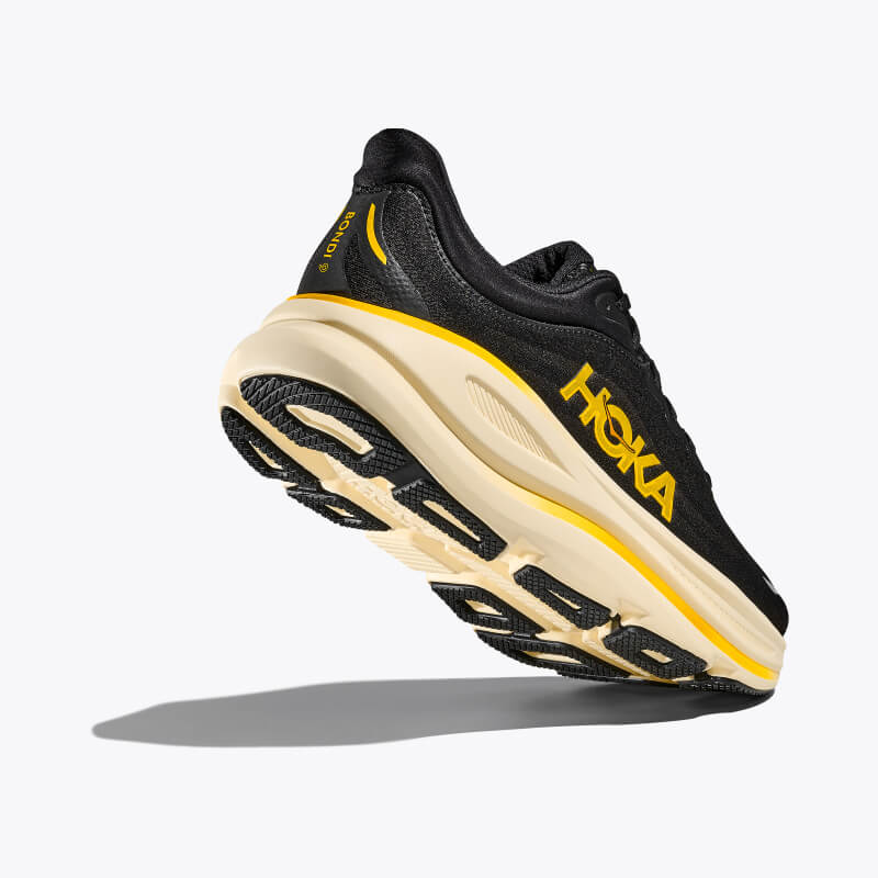 HOKA S26 4/1 M BONDI 9 CARBON BLACK /YELLOW GOLD 1162011-CWG