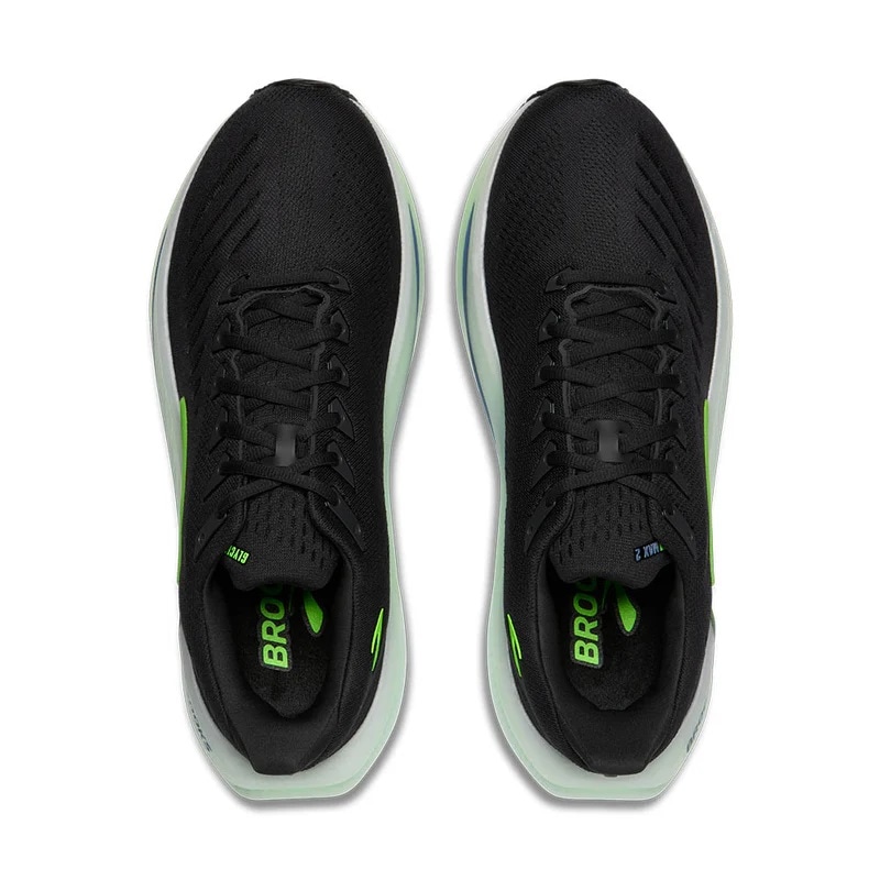 BROOKS 26SS M GLYCERIN MAX 2 ブラック/グリ-ン BRM4793-BGRN