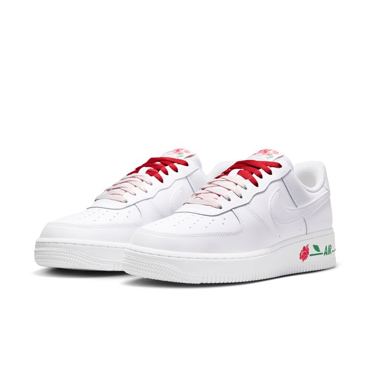 NIKE SU26 NIKE WMNS AIR FORCE 1 '07 SE ホワイト/ホワイト-スポーツレッド-パイングリーン IF0498-100