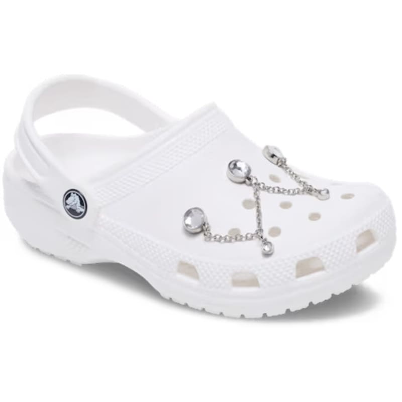 crocs 26Q2 Jibbitz charms Silver Triple SMT Gem Chain 10017734
