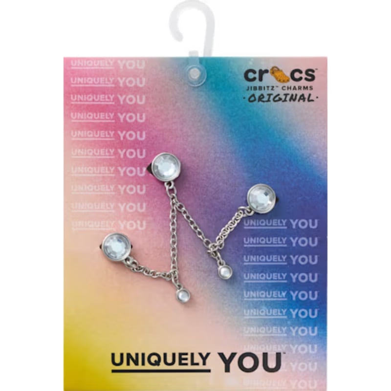 crocs 26Q2 Jibbitz charms Silver Triple SMT Gem Chain 10017734