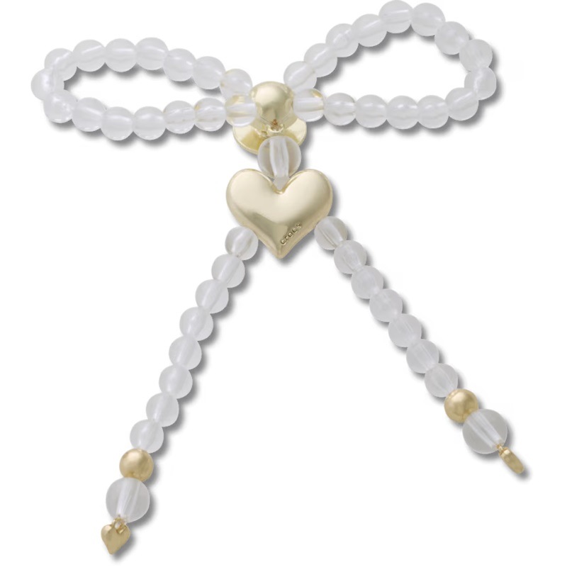 crocs 26Q2 Jibbitz charms Beaded Bow with Gold Heart 10017774
