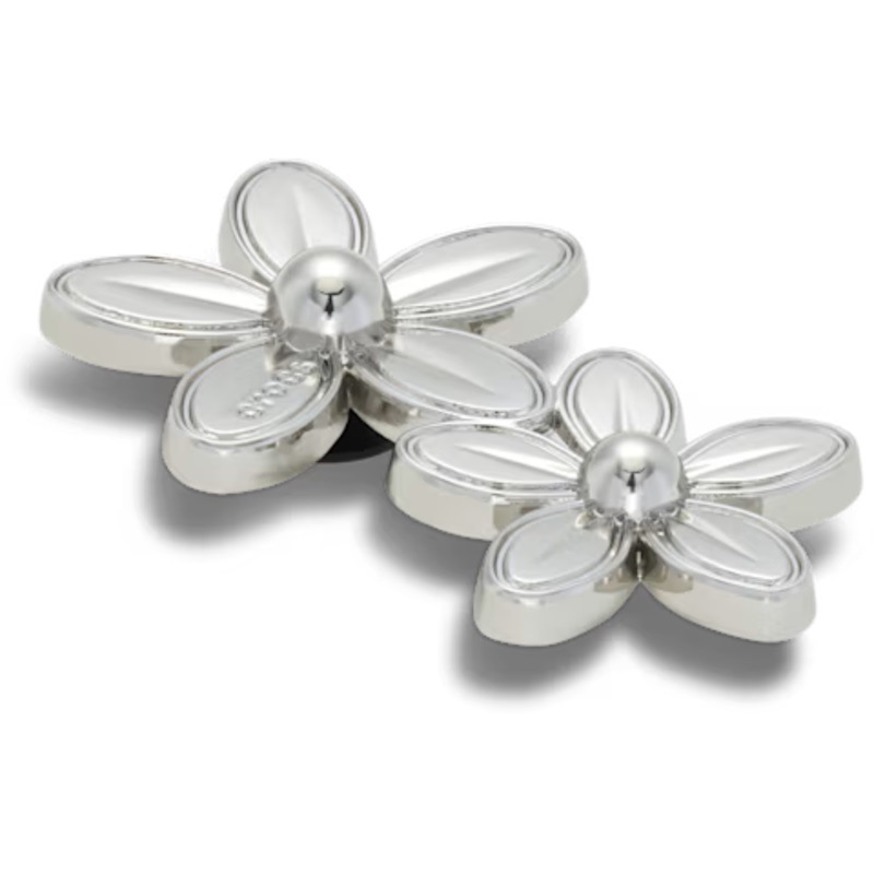 crocs 26Q2 Jibbitz charms Silver Double Flower Cluster 10018611