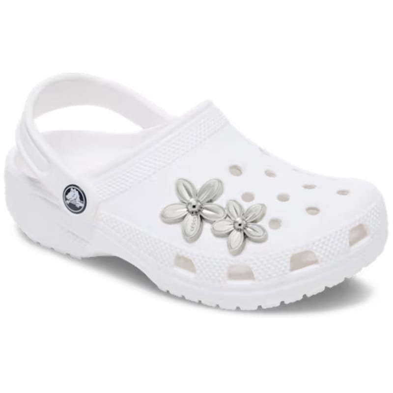 crocs 26Q2 Jibbitz charms Silver Double Flower Cluster 10018611
