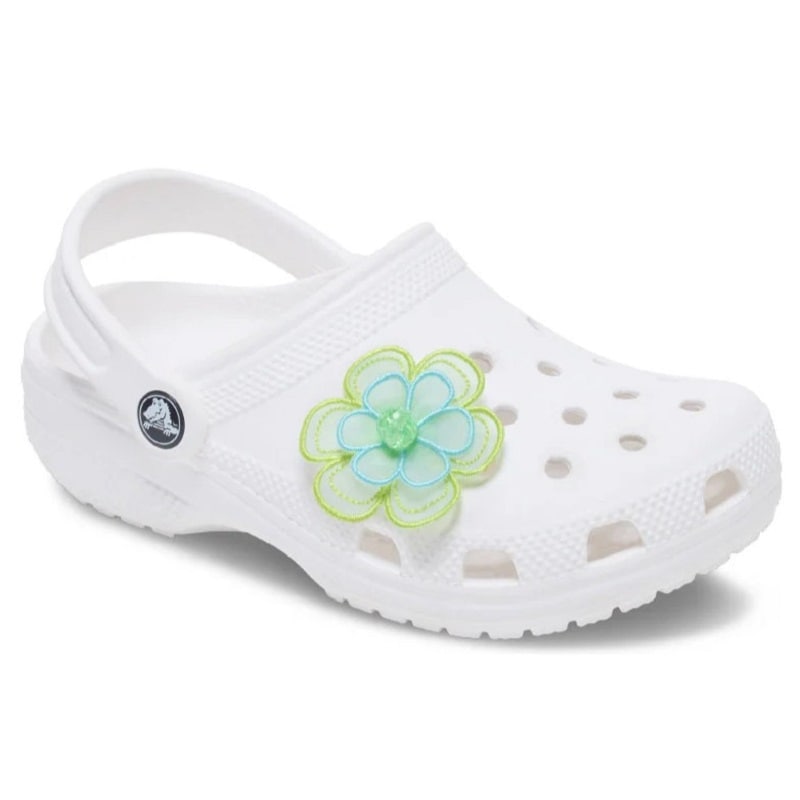 crocs 26Q2 Jibbitz charms Green Mesh Flower 10018654