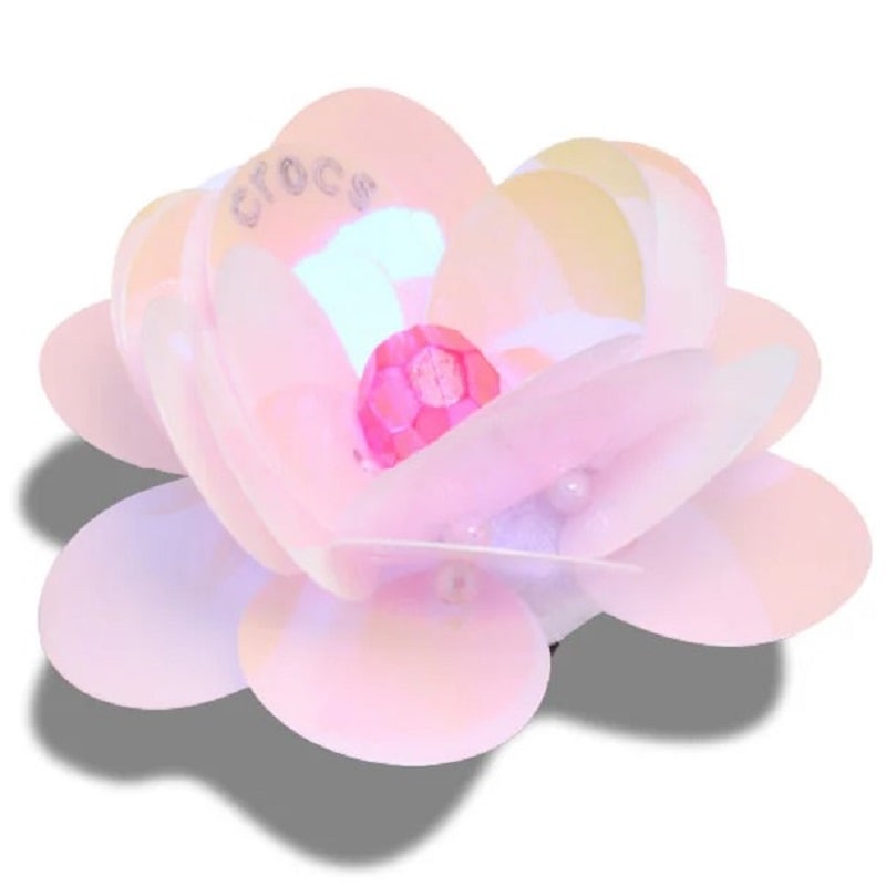 crocs 26Q2 Jibbitz charms Sequin Pink Flower 10018657｜アメ横老舗