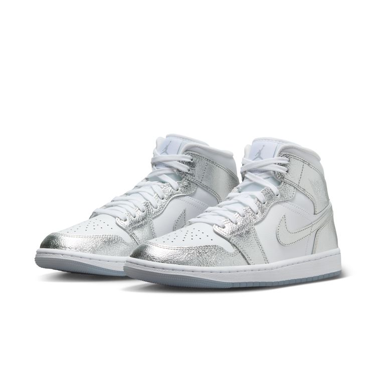 JORDAN BRAND SU26 WMNS AIR JORDAN 1 MID SE ホワイト/メタリックシルバー-ウルフグレー FN5031-100