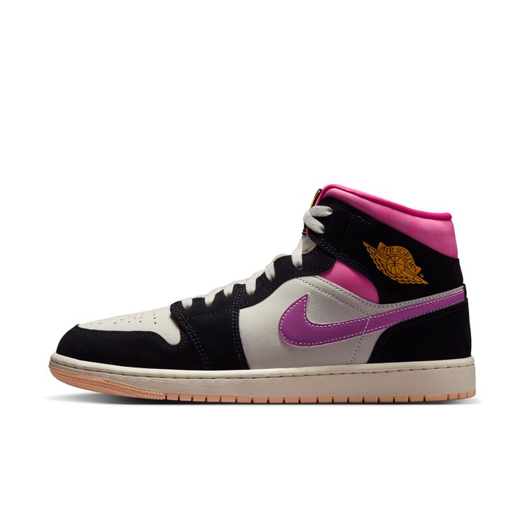 JORDAN BRAND SU26 AIR JORDAN 1 MID SE ブラック/ユニバーシティゴールド-セイル-ピンクシクル II3789-001