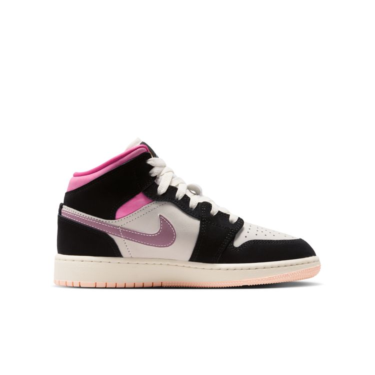 JORDAN BRAND SU26 AIR JORDAN 1 MID SE GS ブラック/ユニバーシティゴールド-セイル-ピンクシクル II1254-001