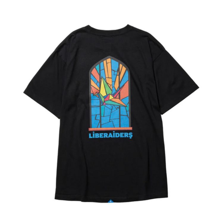 Liberaiders 26SS 4/17 STAINED GLASS TEE  736112601 ブラック サックス 736112601-BLK 736112601-SAX